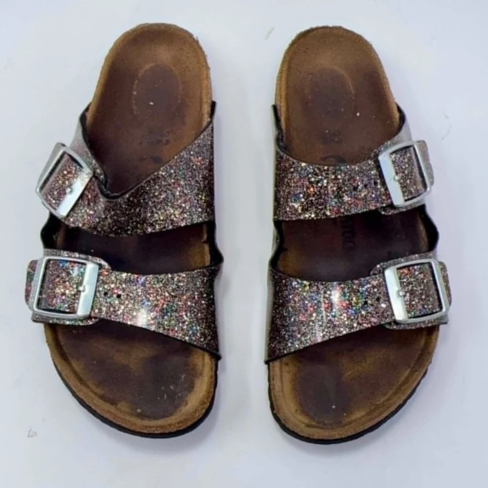 Birkenstock Arizona Magic Galaxy Glitter‎ Sandals Kids EU 32 US 1 Multi Sparkle